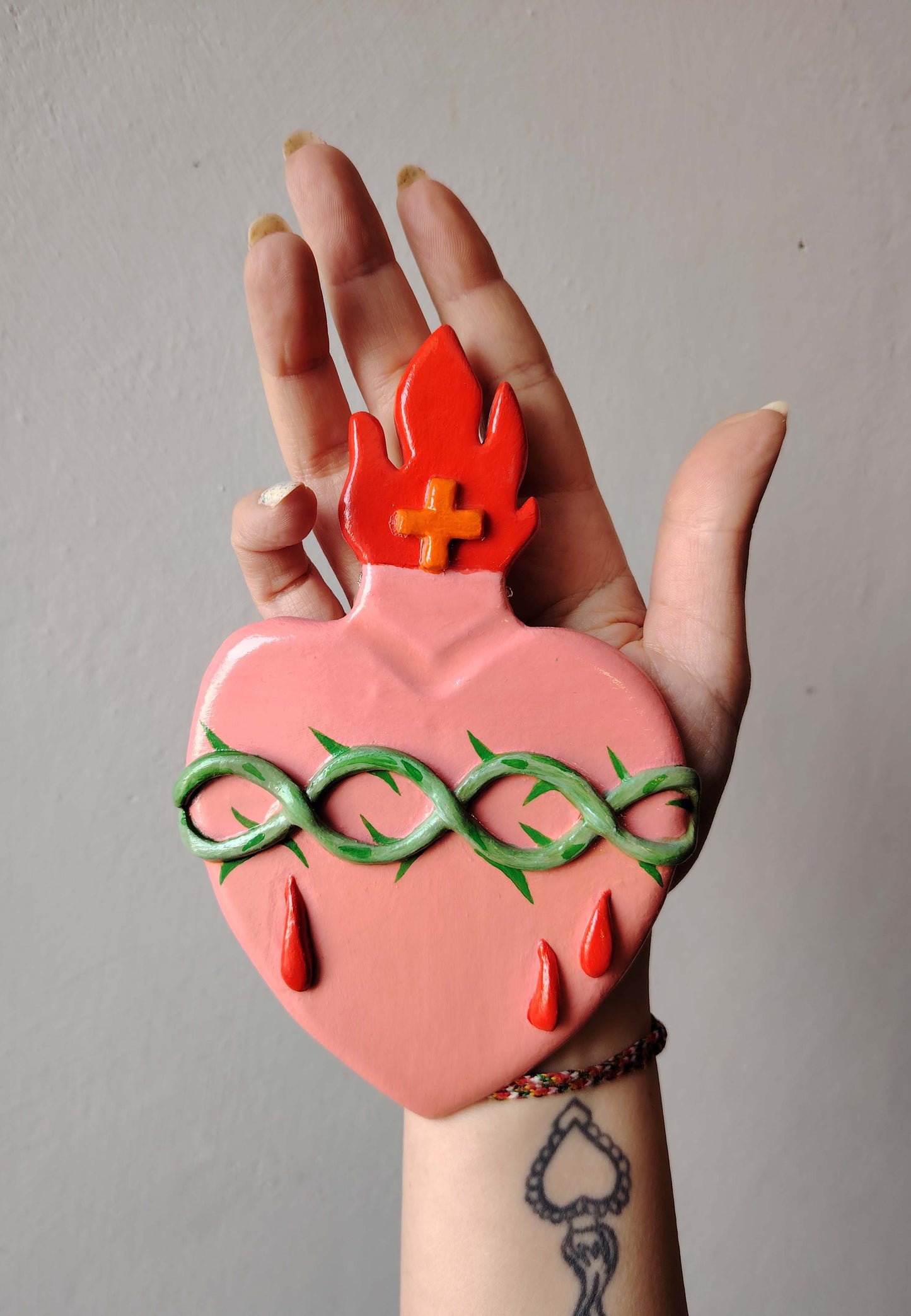 Cuore sacro corona di spine (medium)
